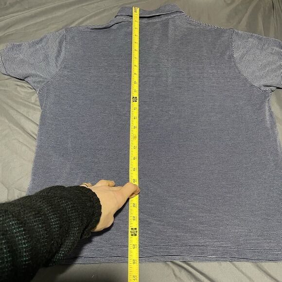 PETER MILLAR Crown Crafted Polo Shirt Men’s Medium Power Design Embroidered Silk - Picture 9 of 10